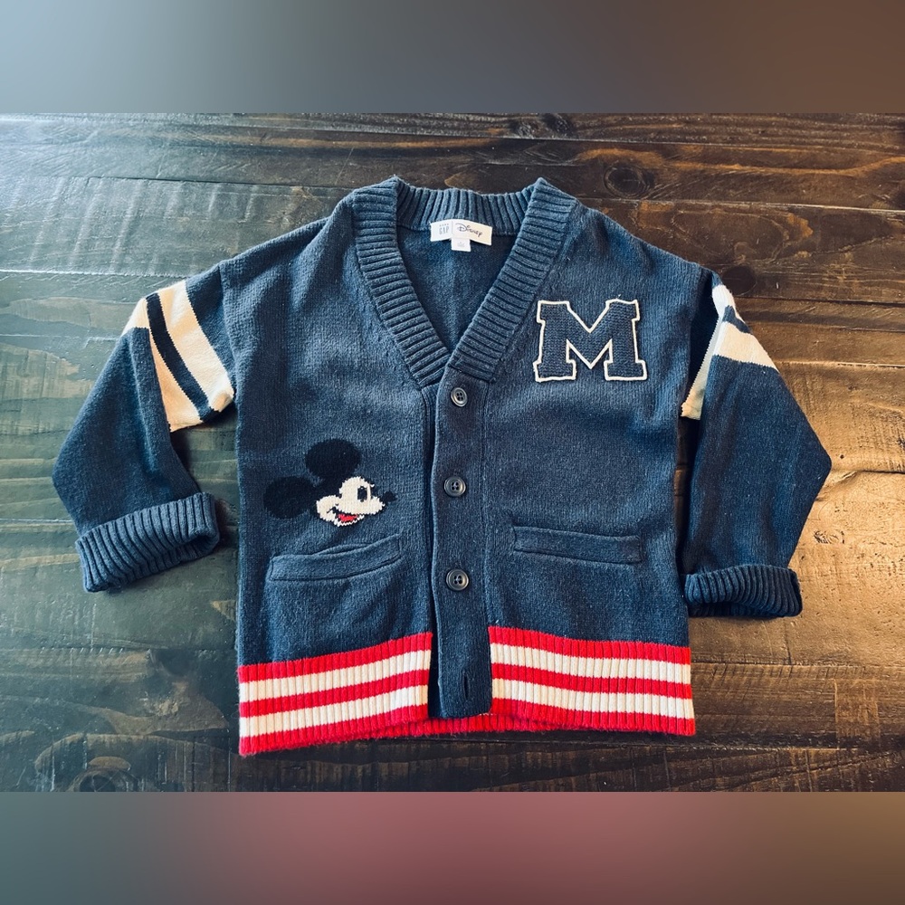 Disney Gap Mickey Mouse Cardigan with Red Stripes 4